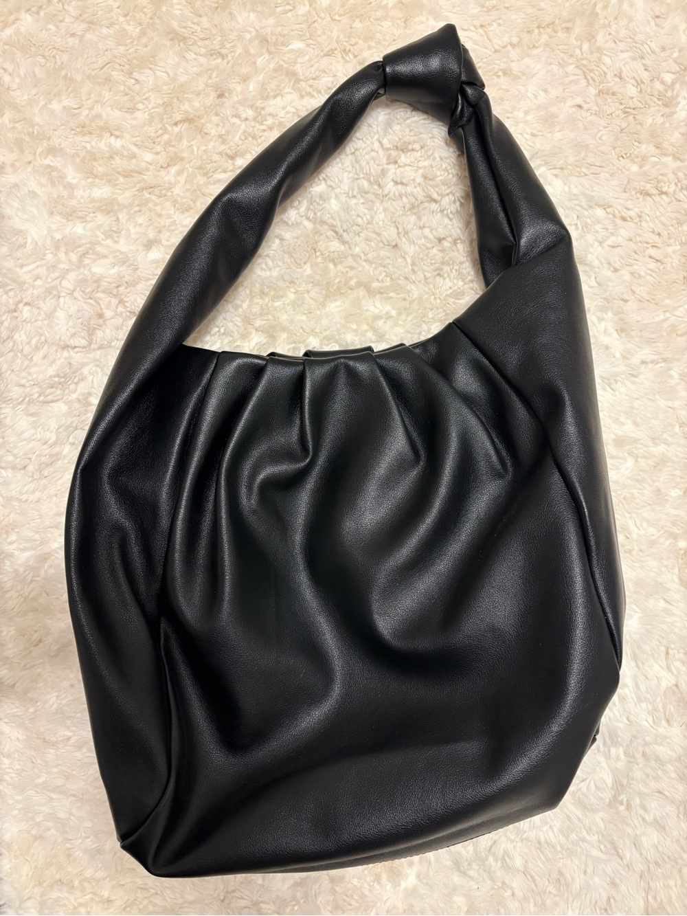 ASOS Black Knotted-Handle Hobo Bag
